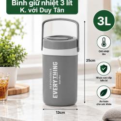 Bình giữ nhiệt 3lít-K.vòi Duy Tân