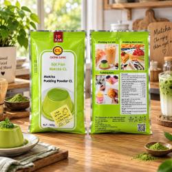 Flan Matcha (Trà xanh) Chính Long 500g 
