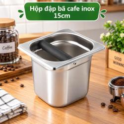 Hộp đập bã cafe inox 15cm 