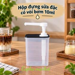 Hộp đựng sữa đặc có vòi bơm 10ml 