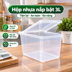 Hộp nhựa nắp bật 3L
