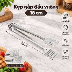 Kẹp gắp đầu vuông 18cm
