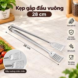 Kẹp gắp đầu vuông 28cm 