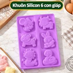 Khuôn Silicon 6 con giáp 