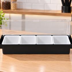 Ngăn nhựa đựng topping 4 ngăn