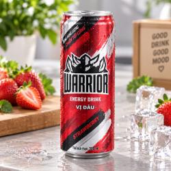 Nước tăng lực Warrior vị Dâu (LON) 320ml 
