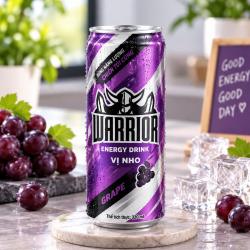 Nước tăng lực Warrior vị Nho (LON) 320ml 