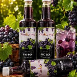 VinaSyrup Nho đen 750ml 